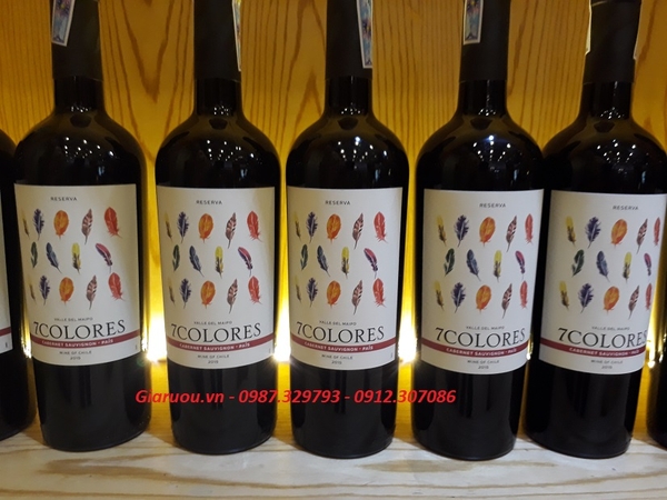 NHÀ PHÂN PHỐI VANG CHILE 7COLORES RESERVA TẠI HÀ NỘI