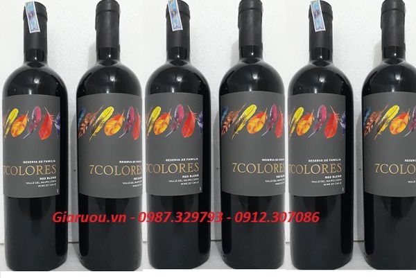 VANG CHILE 7COLORES RESERVA DE FAMILIA CHÍNH HÃNG GIÁ RẺ NHẤT