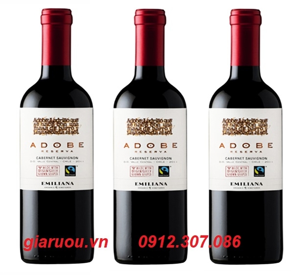 BÁN BUÔN VANG CHILE ADOBE RESERVA CABERNET SAUVIGNON GIÁ RẺ