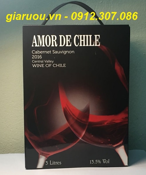 PHÂN PHỐI VANG BỊCH CHILE AMOR DE CHILE 3 LÍT, 5 LÍT GIÁ TỐT NHẤT