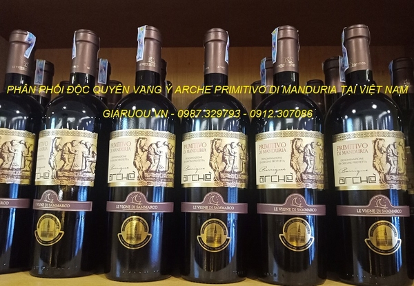 BÁN BUÔN, PHÂN PHỐI VANG Ý 50 ANNIVERSARIO, ARCHE PRIMITIVO, ANGE 18 ĐỘ GIÁ RẺ NHẤT