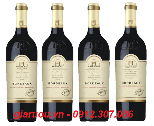 CUNG CẤP VANG PHÁP RAYMOND HUET BORDEAUX MERLOT CABERNET GIÁ RẺ NHẤT