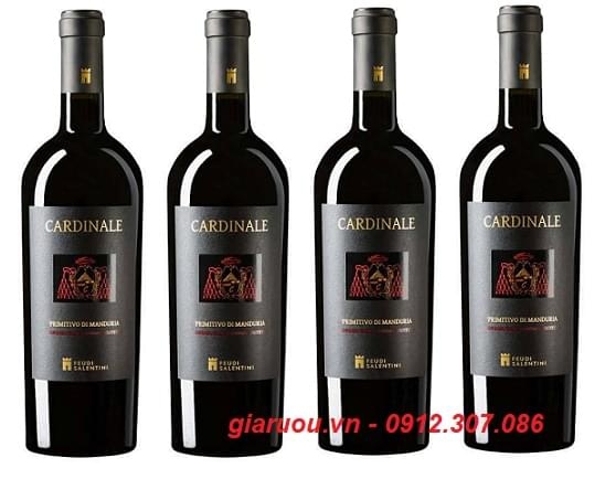 GIÁ SỐC: 1.180.000đ - VANG Ý CARDINALE PRIMITIVO DI MANDURIA