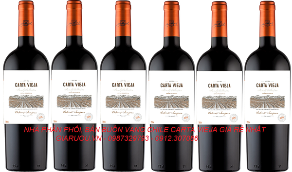 BÁN BUÔN, PHÂN PHỐI VANG CHILE CARTA VIEJA GIÁ RẺ NHẤT HÀ NỘI