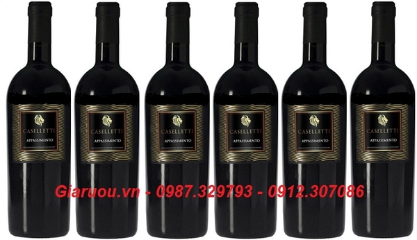 PHÂN PHỐI RƯỢU VANG Ý CASELLETTI APPASSIMENTO GIÁ CỰC RẺ