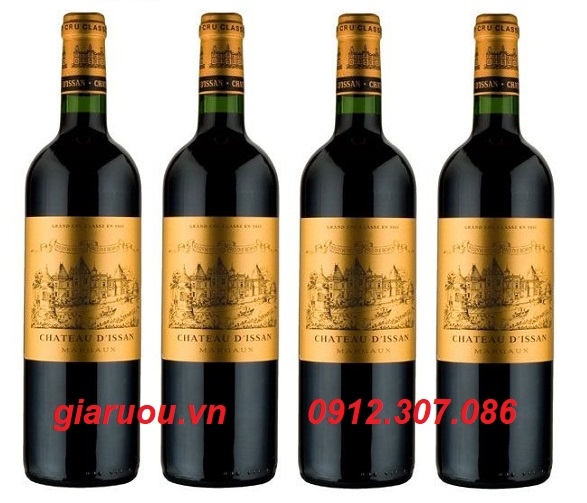 VANG PHÁP CHATEAU D'ISSAN MARGAUX CHUYÊN LÀM QUÀ TẾT GIÁ CỰC RẺ