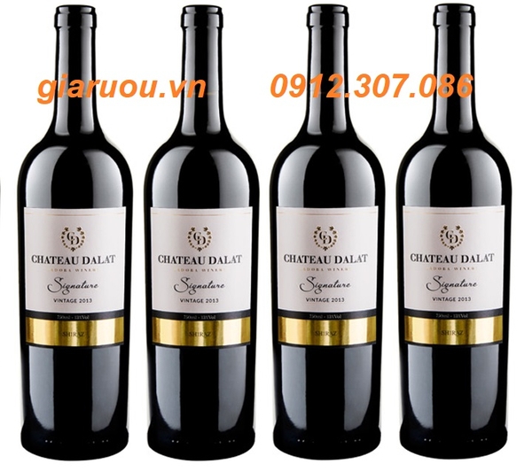 CHUYÊN PHÂN PHỐI VANG CHATEAU DALAT SIGNATURE SHIRAZ GIÁ RẺ NHẤT