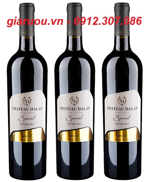 BÁN BUÔN VANG CHATEAU DALAT SPECIAL MERLOT GIÁ CỰC TỐT