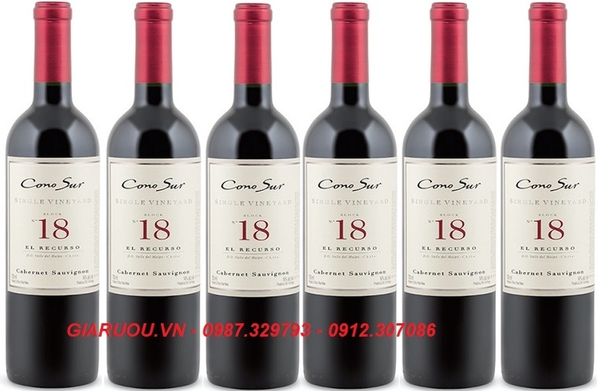 GIÁ VANG CHILE CONO SUR 18 SINGLE VINEYARD - 715K