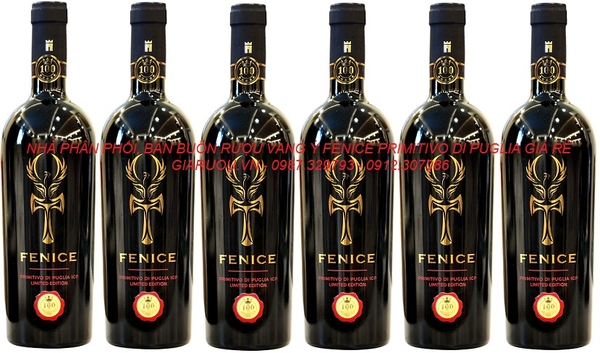 PHÂN PHỐI, NƠI BÁN RƯỢU VANG Ý FENICE PRIMITIVO DI PUGLIA LIMITED EDITION GIÁ RẺ