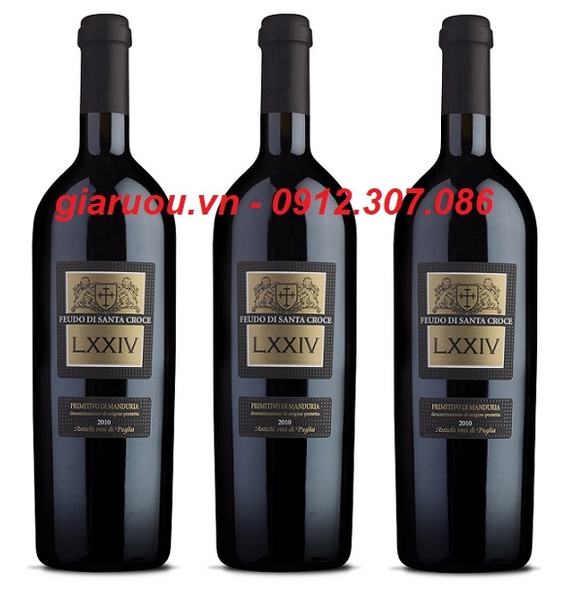 GIÁ VANG Ý FEUDO DI SANTA CROCE LXXIV PRIMITIVO DI MANDURIA TỐT NHẤT