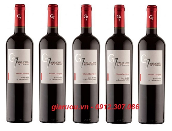 VANG CHILE G7 CABERNET SAUVIGNON CHÍNH HÃNG GIÁ TỐT NHẤT