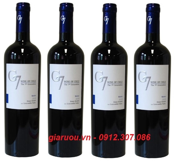 VANG CHILE G7 MERLOT CHUYÊN PHỤC VỤ TIỆC CƯỚI, HỘI NGHỊ GIÁ CỰC TỐT