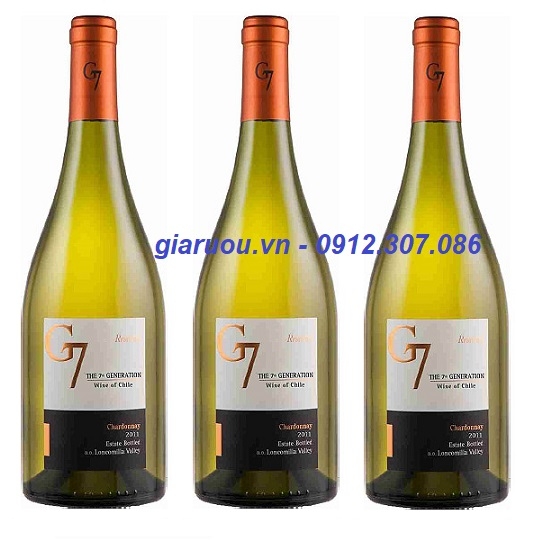 BÁN BUÔN GIÁ RẺ NHẤT - VANG CHILE G7 RESERVA CHARDONNAY