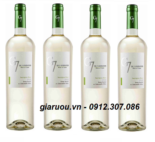 BÁN BUÔN GIÁ RẺ NHẤT - VANG CHILE G7 SAUVIGNON BLANC