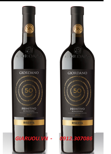 GIÁ VANG Ý GIORDANO 50 PRIMITIVO