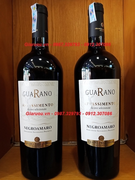 GIÁ RƯỢU VANG Ý GUARANO APPASSIMENTO NEGROAMARO RẺ NHẤT