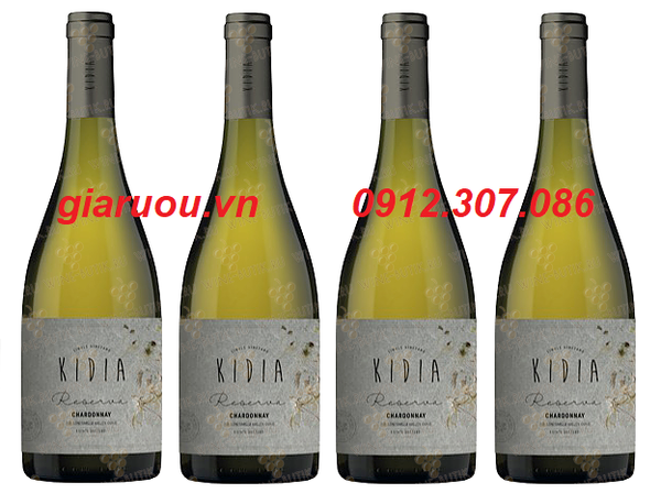 BÁN BUÔN VANG CHILE KIDIA RESERVA CHARDONNAY GIÁ CỰC RẺ TẠI GIARUOU.VN