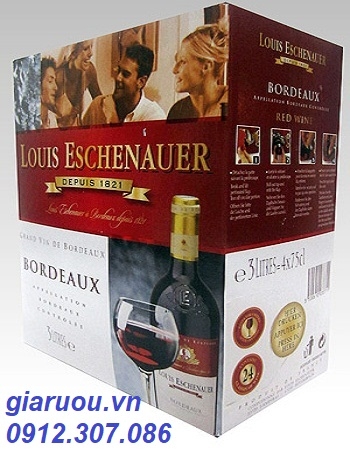 VANG BỊCH PHÁP LOUIS ESCHENAUER BORDEAUX 3 LÍT GIÁ TỐT NHẤT