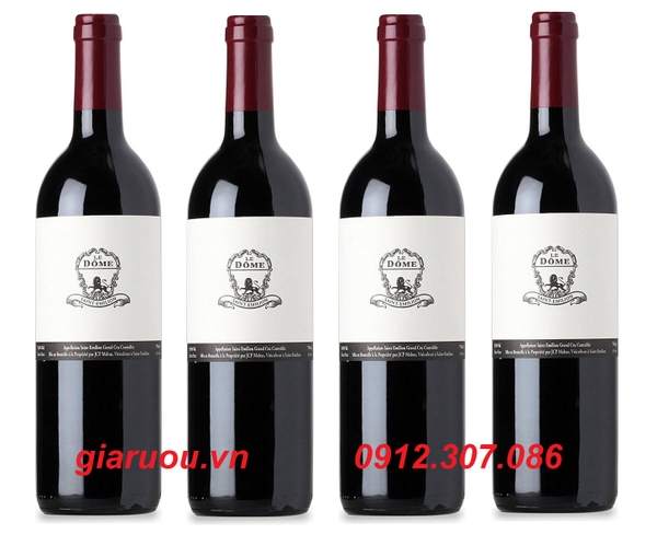 VANG PHÁP LE DOME SAINT EMILION CHÍNH HÃNG, UỐNG NGON, GIÁ TỐT NHẤT