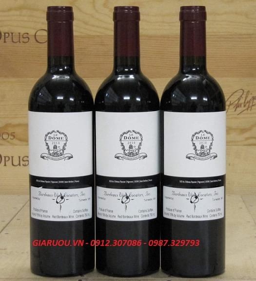 PHÂN PHỐI VANG PHÁP LE DOME SAINT EMILION GIÁ RẺ NHẤT