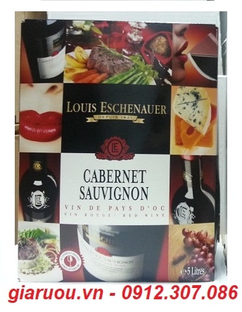 VANG BỊCH PHÁP LOUIS ESCHENAUER CABERNET SAUVIGNON 5L - GIARUOU.VN