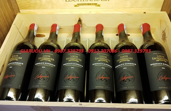 PHÂN PHỐI VANG PHÁP LOUIS ESCHENAUER BORDEAUX SUPERIEUR GIÁ RẺ NHẤT
