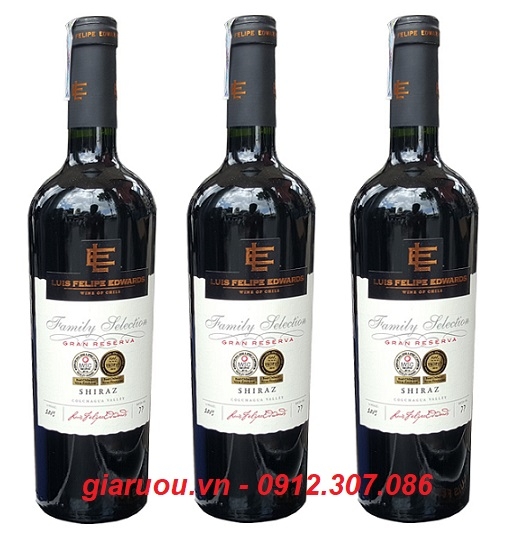 BÁN BUÔN VANG CHILE LUIS FELIPE EDWARDS GRAN RESERVA SHIRAZ