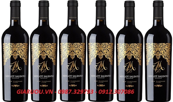 GIÁ RƯỢU VANG Ý MERLOT SALENTO RẺ NHẤT