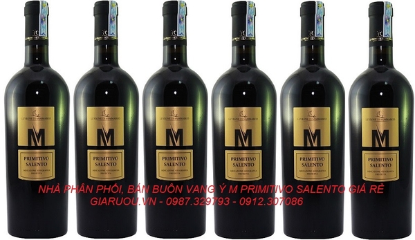 BÁN BUÔN RƯỢU VANG Ý M PRIMITIVO SALENTO GIÁ CỰC RẺ Ở HÀ NỘI