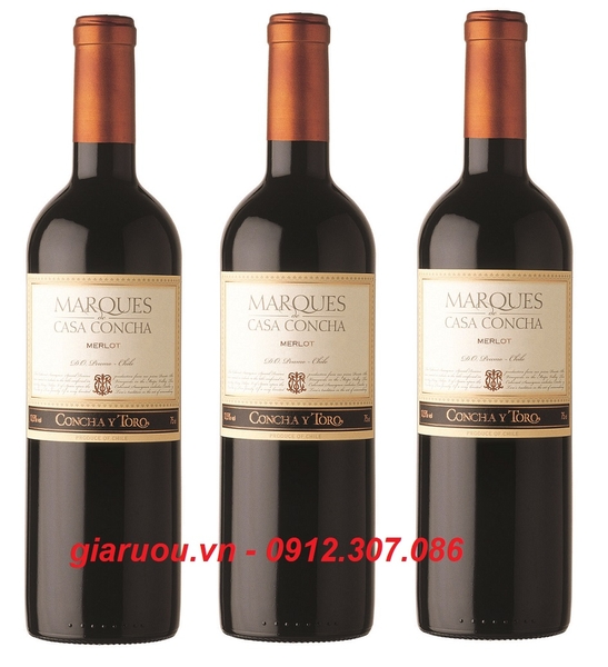 VANG CHILE MARQUES CASA CONCHA MERLOT PHỤC VỤ TIỆC CƯỚI GIÁ RẺ NHẤT