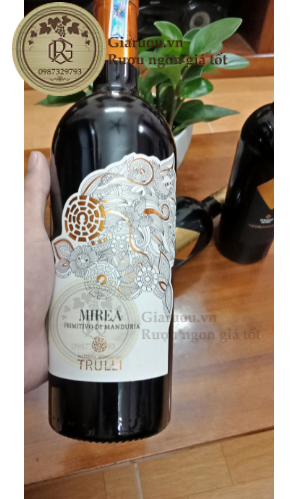 RƯỢU VANG Ý MIREA PRIMITIVO DI MANDURIA TRULLI 17,5 ĐỘ CỰC NGON