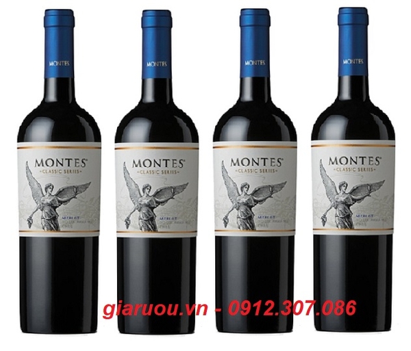 BÁN VANG CHILE MONTES CLASSIC SERIES MERLOT GIÁ RẺ NHẤT