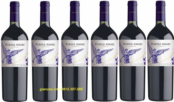 Kết quả hình ảnh cho vang chile montes purple angel carmenere