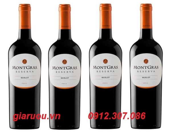 ƯU ĐÃI GIÁ SỐC - VANG CHILE MONTGRAS RESERVA MERLOT