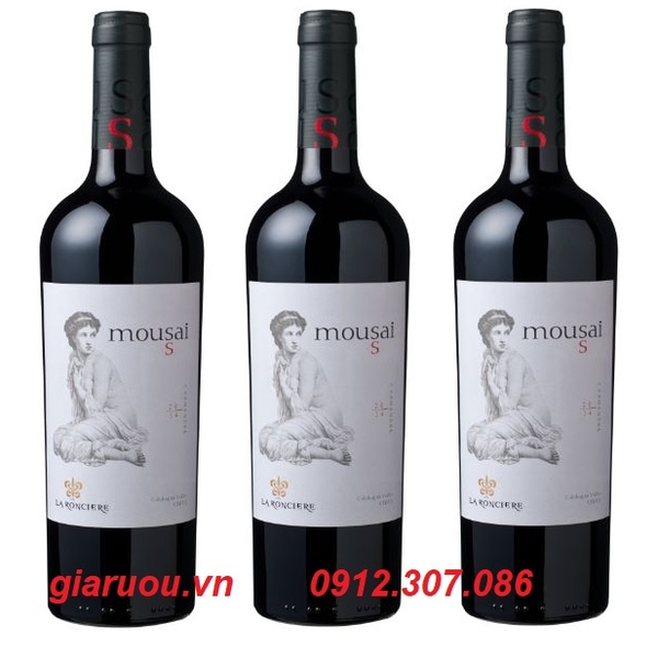 TỔNG ĐẠI LÝ VANG CHILE MOUSAI S CARMENERE TẠI HÀ NỘI