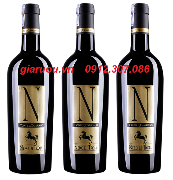 CHUYÊN BÁN BUÔN VANG Ý N NERO DI TROIA 15%VOL GIÁ TỐT NHẤT