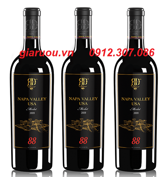 GIÁ ƯU ĐÃI NHẤT - RƯỢU VANG MỸ NAPA VALLEY 88 MERLOT