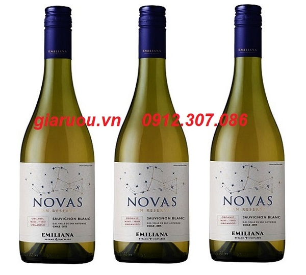 BÁN BUÔN VANG CHILE NOVAS GRAN RESERVA SAUVIGNON BLANC GIÁ ƯU ĐÃI