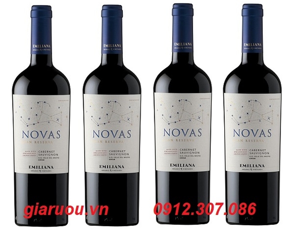 VANG CHILE NOVAS GRAN RESERVA CABERNET SAUVIGNON CHÍNH HÃNG GIÁ CỰC RẺ