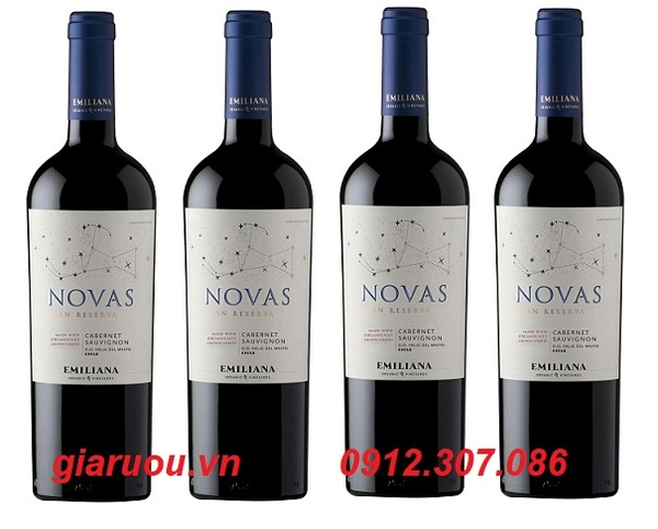 PHÂN PHỐI VANG CHILE NOVAS GRAN RESERVA CABERNET SAUVIGNON