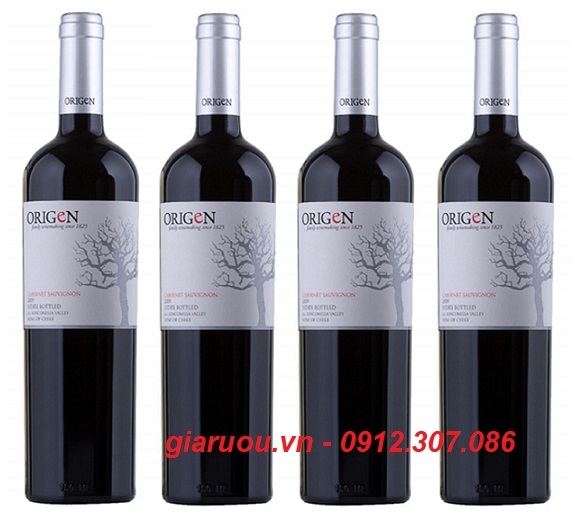 GIÁ RẺ BẤT NGỜ - VANG CHILE ORIGEN CABERNET SAUVIGNON TẠI GIARUOU.VN