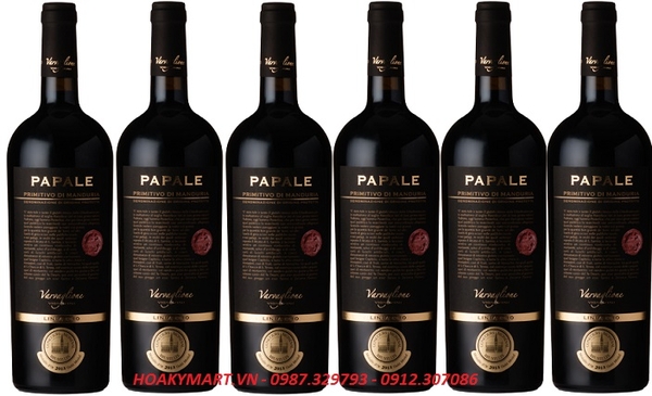 GIÁ RƯỢU VANG Ý PAPALE PRIMITIVO DI MANDURIA 1.145k