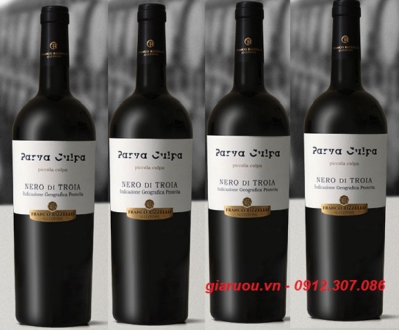 NƠI BÁN RƯỢU VANG Ý GIÁ TỐT NHẤT - PARVA CULPA NERO DI TROIA