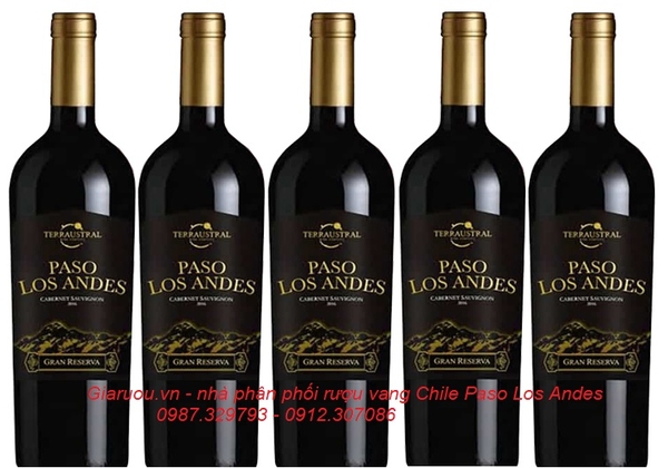 VANG CHILE PASO LOS ANDES GRAN RESERVA 14.5 ĐỘ CỰC NGON MÀ GIÁ LẠI RẺ