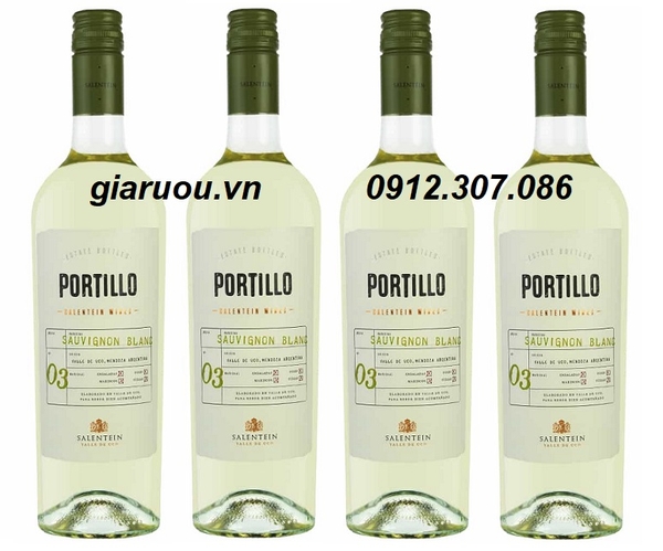 BÁN BUÔN GIÁ TỐT - VANG ARGENTINA PORTILLO SAUVIGNON BLANC
