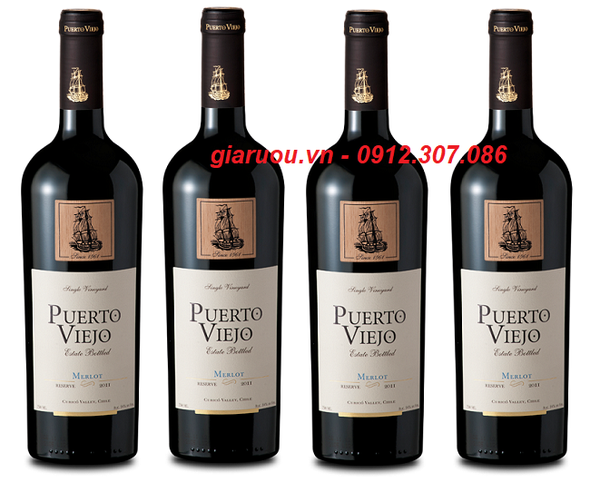 VANG CHILE PUERTO VIEJO MERLOT GIÁ CỰC RẺ DÀNH CHO TIỆC CƯỚI-GIARUOU.VN