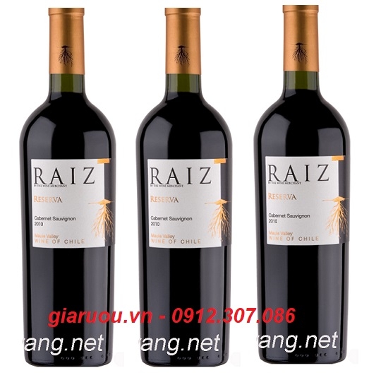 GIÁ BÁN BUÔN VANG CHILE RAIZ RESERVA CABERNET SAUVIGNON