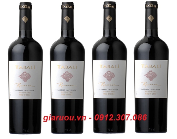 VANG CHILE TABALI RESERVA CABERNET SAUVIGNON UỐNG NGON GIÁ CỰC TỐT