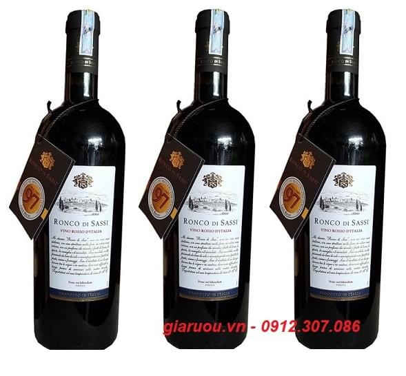 PHÂN PHỐI VANG Ý RONCO DI SASSI VINO ROSSO Ở HÀ NỘI